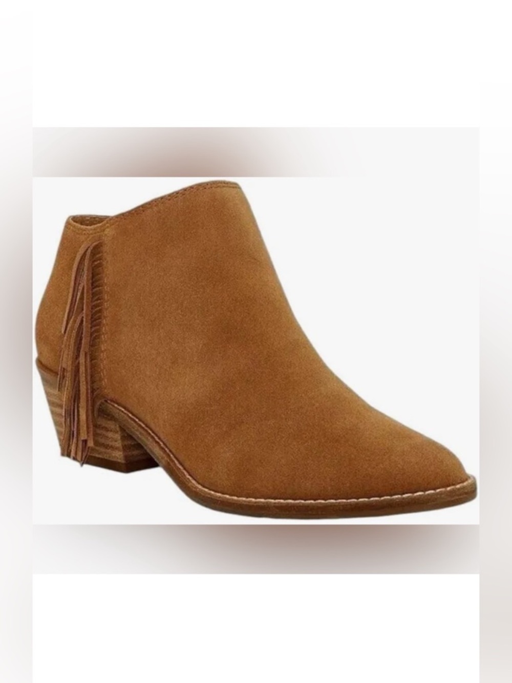 Lucky Brand Freedah Suede Fringe Ankle Boot